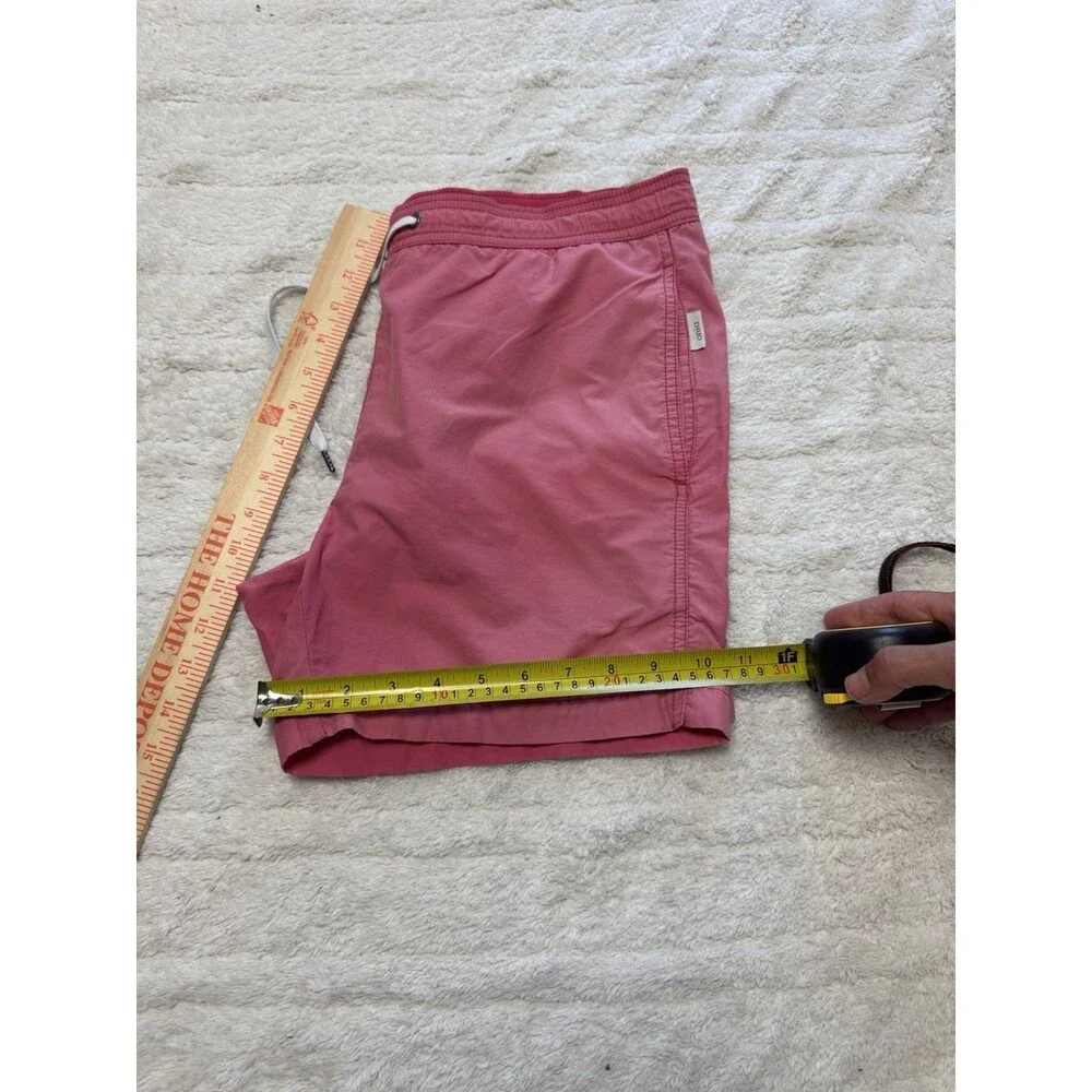 Onia Charles 5” Men’s Swim Shorts Size Small Pink Drawstring Swim Trunks